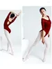 Hurtowe bicie baletowe dla kobiet Balerina Mesh Gymnastics Gimnastics Długie rękawy taniec nylon elegancki taniec b