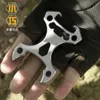 Designer All Steel Single Finger Tiger Outdoor Survival Selbstverteidigung und Wolfsausrüstung Fensterbrecher Flaschenöffner 4Q3P