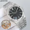 Audemar Piquet Mens Auto Designer Watch Wristwatch Menwatch med Box 2HVI högkvalitativ schweizisk mekanisk rörelse Uhr Back Transparent gummiband Montre Royal Rel