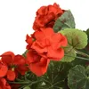 Decoratieve Bloemen Schoonheid Kunstmatige Ijzerdraad Plastic Roze Rode Zijden Doek Met 5 Takken Geel 1 Bossen Van Hoge Kwaliteit