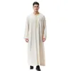 Camicie casual da uomo Abaya Abbigliamento uomo musulmano Abiti islamici Moda Caftano Pakistan Caftano Arabia Saudita Jubba Thobe Marocchino Dubai Musulman