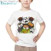 T-shirty chłopcy i dziewczęta sushi druk drukarnia T Shirt Baby Cartoon Zabawny koszulka Kids Summer Short Sleeve White TOTSOHKP5561 Q240218