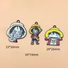 Charms 10 Stück Legierung Charm Cartoon Anime Charakter Herstellung Ohrringe Anhänger Armband Halskette Zubehör DIY Schmuck