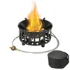 Forte puissance de feu Camping poêle Portable gaz touristique 16800 W coupe-vent poêles extérieurs randonnée Barbecue BBQ cuisson ustensiles de cuisine 240202