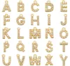 26 pcsset Simple classique personnalisé AZ 26 Alphabet lettre charme couleur or cuivre breloque en Zircon nom pendentif Original femme bijoux6878605
