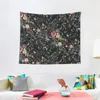 Tapeçarias Midnight Floral Tapestry Room Decor para meninas Wall Art Nordic Home