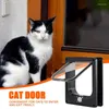 Cat Carriers Door With Flap Pet Easy Set-Up 4 Ways Locking Weatherproof Convenient Safe Doors Supplies For Window Cabinets