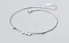 100 925 bracelets de cheville en argent sterling sandales pieds nus double couche coeurs perles bracelets de cheville pour femmes bijoux de pied C19041101252r1926163