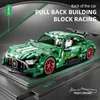 Blocks Technical Super Racing Car 456PCS Model Building Blocks Automobile Pull Back DIY Vehicle Children Construction Toys Christmas