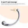 Double extrémité en acier inoxydable G Spot Baguette de massage de la prostate Bâton Pénis P Stimulateur Anal Gode Plug Sex Toys pour Hommes Femmes 240202