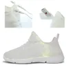 Summer Boy Luminous Glowing Sneakers Men Women Girls Kids LED Light Shoes Children Flashing With Light Adults USB Recharge Shoes 240118