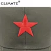 Bonés de bola CLIMA Red Star Army Cap Homens Chapéus Partido Comunista Brigadas Internacionais Cool Malha Chapéu Militar Homem