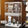 자기 부상 스탠드와 LED Light Light Clear Acrylic Storage Box 240130이있는 방진 인형 디스플레이 케이스