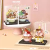 Blocchi Mini Cupcake Fragola Maialino Oreo Orso Cupcake Building Block Amici Set da dessert Assemblaggio Mattoni per regali per ragazze Giocattolo per bambini