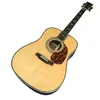 Julrabatt D45 Series Solid Wood Polished Acoustic Guitar