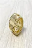 2020 New Four Leaves Clover Zircon Gold Ring For Women Flower Rings Fashion Jewelry For Women Engagement Gift With Box With Stamp9188228