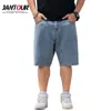 MARDE MENS LUKA SIME STREGS Długość Kolan Lets Breenics Denim Bermuda Classic Stretch Short Jean Male 40 42 44 48 240202