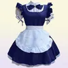 Sexig fransk piga kostym gotisk lolita klänning anime cosplay sissy piga uniform ps size halloween kostymer för kvinnor 2021 y06704351