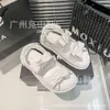 Slides designer sandália chaneles saltos sapatos vento arco sandálias para mulheres verão primavera fundo grosso água diamante romano casual mulheres sapatos chpa