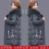 Frauen Trenchcoats Winter Daunen Baumwolle Kleidung Jacke Mittellange Frauen Große Pelz Kragen Einfarbig Mantel Abrigos Mujer Invierno Sobretudo