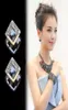 Südkorea S925 Silber Nadel weibliches Temperament nicht leicht allergisch Ohrringe einfache Persönlichkeit Netz rot Mann gemacht Kristall Ohrring5228501