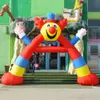 8 mW (26 pieds) vente en gros de haute qualité arc de clown gonflable arcs de Minions boutique décorations de magasin accessoires d'aménagement de lieu annonce publicitaire jouet de fête