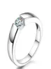45 mm hjärtan och pilar kubik zirkoniumbröllopsring Vit rosguldpläterad CZ Diamond Classical Finger Ring R4008498507