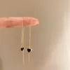 Orecchini auricolari auricolari a cuore nero per donne auricolo orecchio per forenging per piercing accessori per le orecchie all'ingrosso