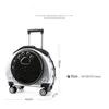 Pet Trolley Travel Bag Cat Breathable Backpack Portable Carrying for Dogs Large Space 240131