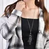 Pendentif Colliers Vêtements en cuir Fluffy Jupe Perles Collier de poupée pour femmes Chandail Chaîne Fille Mode Charme Bijoux Cadeau