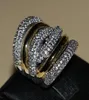Victoria Wieck Full Tiny Stones Women039s Gioielli di moda in oro bianco 14kt riempito con zirconi Anelli di fidanzamento per matrimonio gi1070533