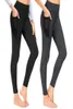 Pantaloni da yoga Leggings con tasca da donna Cuciture a rete Sport stretti da corsa Leggings da fitness Donna5941916