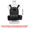 Child Nylon Webbed Gear Tactical Vest Body Armor Hunting Airsoft Accessories 6094 Pouch Combat Camo Military Army Vest 240125