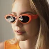 Солнцезащитные очки Сексуальный кошачий глаз для женщин Современный роскошный дизайнер Женские солнцезащитные очки Оттенки UV400 Ретро Маленькие овальные очки оптом