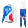 Pro 2023 automne équipe cyclisme maillot 19D bavoir ensemble vtt uniforme vélo vêtements séchage rapide vélo vêtements hommes longue tenue 240131