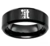 Fashion Men039s Rings FK IT FUNNY Humor Joke Stainless Steel Band Size 6133789645