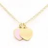 2024designer necklace tiff necklace heart necklace luxury jewelry designer necklace Rose Gold Valentine Day gift jewelry withbox fast girls GiftQ7 2024