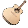 OM moule 40 pouces en bois massif doigt noir guitare acoustique folk