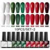 Mtssii 101246Pcs Natal Gel Nail Polish Set Kit Glitter Inverno 150 Cores UV LED Nail Art Gel Semi Permanente Base Top Coat 240127