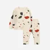 03T born Kid Baby Boy Girls Clothes set Autumn Winter Long Sleeve Print Top and Pants suit Home wear Cute Sweet 2pcs Outfit 240127