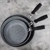 Dålig stenstekning Wok Pan Non-Stick Ceramic Pot Induktion Fryer Steak Cooking Gas Stove Skillet Cookware Tool For Kitchen Set 240130