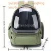 Cat Carriers Pet Bag Grote capaciteit Oxford doek Outdoor lege doos Draagbare en transparante ruimte