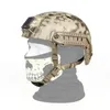 Многоцветный камуфляжный тактический шлем с рисунком питона, армейский камуфляжный камуфляжный шлем в пустыне, нейлоновый защитный шлем CS