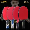 Loki E9 E8 E7 E6 Table Tennis Racket Professional Carbon Blade Ping Pong Panddle High Elastic Rubber 240122