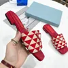 Fashion Slippers Women Sandals Woven Slipper Designer Women And Men Summer Flat Heel Casual Flip Flops Outdoors Pool Sliders Beach Shoe With box 35-42