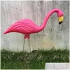 Tuindecoratie Diverse Home Patio Roze Flamingo Ornament Vogel Gazon Beeldje Diy Drop Delivery Dhhqd