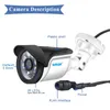 Smar H.264 POE caméra IP extérieure 960P 1080P sécurité 24 heures de Surveillance vidéo avec ICR Onvif 48V en option