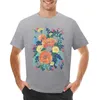 Męskie Polos Wild Flowers T-shirt Śliczne ubrania Dostosowane Hippie Animal Prin for Boys Męskie T-shirty