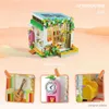 Block 585st Flower House Building Block Set Girls Mini Art Greenhouse Annies Apartment med Xmas -gåvor för vuxna med låda