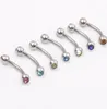 Wenkbrauwlichaam sieraden mix 10 kleur 50st wenkbrauwring bananenring wenkbrauw piercing sieraden7122981